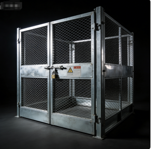 CE Certified Construction Hoist Safety Gate High Strength Site Hoist Safety Enclosure