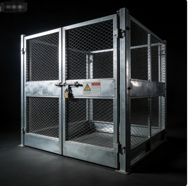 CE Certified Construction Hoist Safety Gate High Strength Site Hoist Safety Enclosure