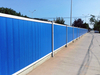 Custom Height Blue Construction Barrier, High-Visibility Fence for Highway Construction & Urban Renovation