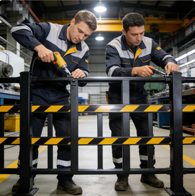 Industrial Workshop Isolation Fence - Heavy-Duty Steel Mesh | Anti-Impact & Easy Assembly