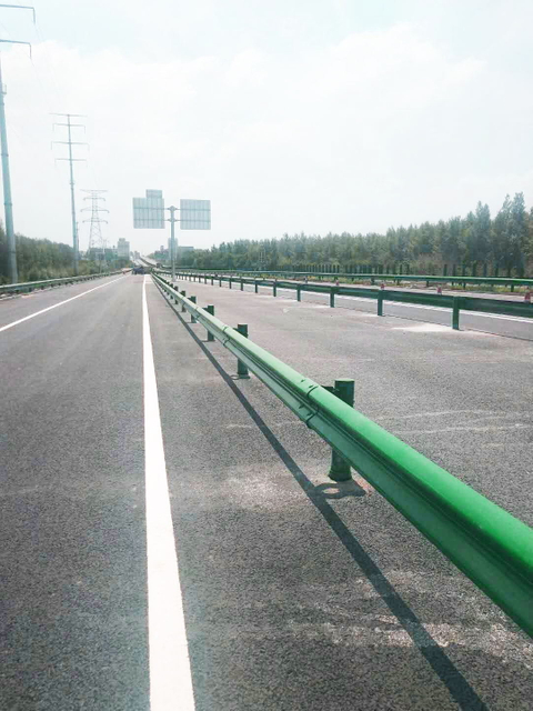 Powder Coated Highway Guardrail Custom Corrugated Beam Road Guardrail