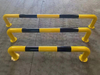 Portable Warning Guardrail | Municipal Road Barrier | Anti-Impact | Red-White Reflective Strips | For Maintenance/Temporary Diversion