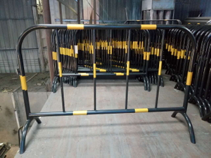 Reusable Iron Horse Barrier, Durable Temporary Guardrail for Municipal Maintenance, Festival Security