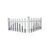 Modern Style Zinc Steel Guardrail, Powder-Coated Metal Fence for Indoor Staircase & Outdoor Deck Safety
