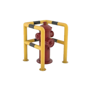 Portable Warning Guardrail | Municipal Road Barrier | Anti-Impact | Red-White Reflective Strips | For Maintenance/Temporary Diversion