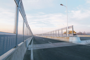 Municipal Road Sound Barrier Guardrail | Perforated Metal Sound-Absorbing Panel | Wind & Pressure Resistant | Custom Size
