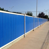 Easy-to-Assemble Blue Construction Hoarding, Durable Plastic/Metal Fence for Site Perimeter & Debris Blocking