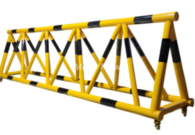 Foldable Anti-Vehicle Barrier - Reusable Security Roadblock for Construction & Warehouse