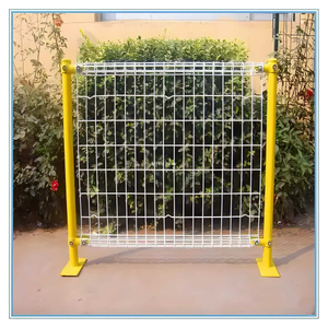 Heavy Duty Double Loop Mesh Fence Powder Coated Anti-Rust Fence for Industrial Factory & Warehouse Isolation