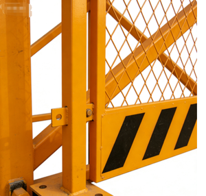 Construction Elevator Safety Gate Hot Dipped Galvanized Anti-Climb Hoist Access Safety Barrier