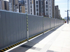 Blue Construction Hoarding, Heavy-Duty Temporary Fence for Construction Site Safety & Crowd Control