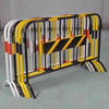 High-Visibility Iron Horse Barrier, Reflective Strip Metal Fence for Night Road Work & Parking Lot Partition