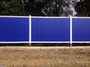 Blue Construction Hoarding, Heavy-Duty Temporary Fence for Construction Site Safety & Crowd Control