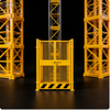 Heavy Duty Galvanized Construction Hoist Safety Gate Anti-Fall Site Elevator Safety Door