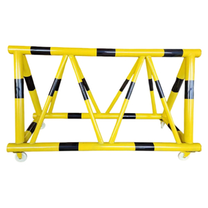 Warning Plastic Guardrail/Community/Mall Isolation Barrier | Scratch-Proof/No Sharp Edges For Crowd Guidance/Child Safety