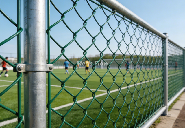 Heavy Duty Sports Field Fence Anti-Impact Powder Coated Fence for Soccer & Basketball Court Protection