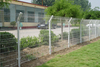 Safe Double-Sided Guardrail, Smooth-Edge Metal Barrier for School Zone Pathway & Residential Playground Separation