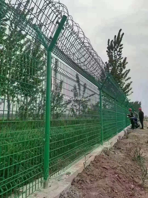 High Security Airport Perimeter Fence Anti-Intrusion Anti-Break Fence for Airport Runway & Apron Isolation