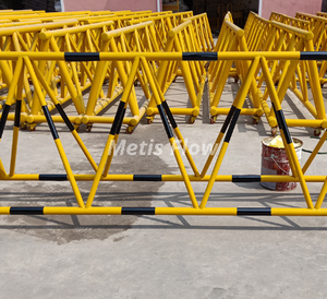 Steel Anti-Vehicle Crash Barrier - Weatherproof Perimeter Defense for Commercial Areas