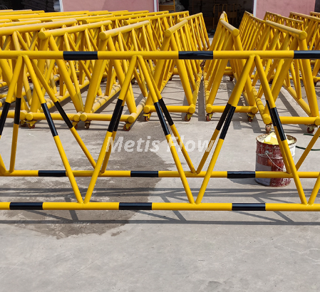 Steel Anti-Vehicle Crash Barrier - Weatherproof Perimeter Defense for Commercial Areas